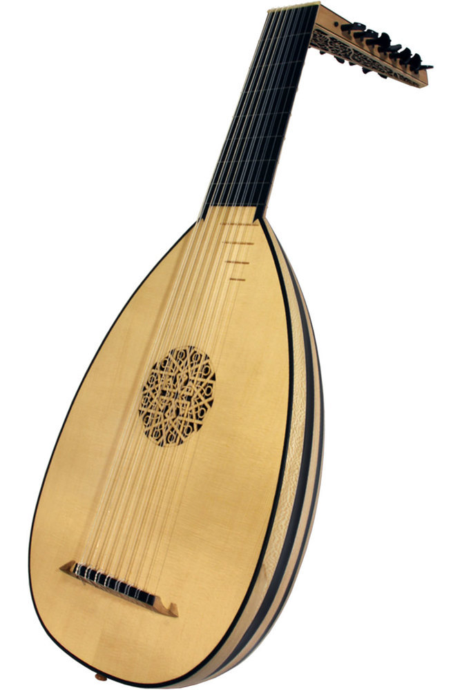 Roosebeck Deluxe 8Course Lute Ebony Lutes Online Musical